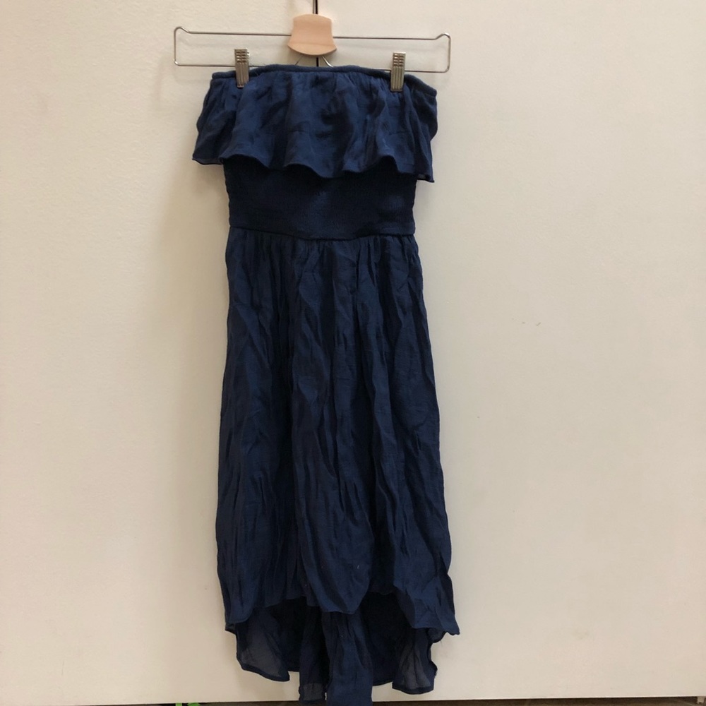 Blue Strapless Sundress